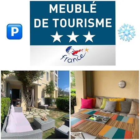 Résidence club avec piscine chauffée et Animations -Appartement 2 pièces en Rez de jardin privatif et clôturé-parking couvert- climatisation -Piscines- Domaine du Cap Estérel Saint Raphaël *