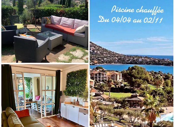 -résidence En Rez De Jardin Avec Piscine Chauffée Du 04 Avril Au 01 Novembre -parking - Climatisation - Domaine Du Cap Estérel Raphaël *